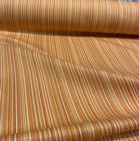 Cozy Up Stripe Cotton Fabric - Persimmon Stripe, 54" Width (1 Yard)