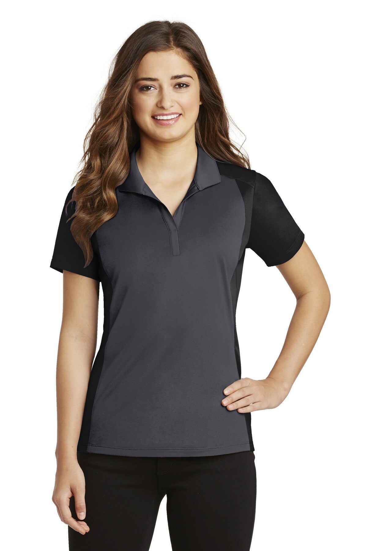 Sport-Tek® Women's Colorblock Micropique Sport-Wick Polo Stylish Moisture Wicking