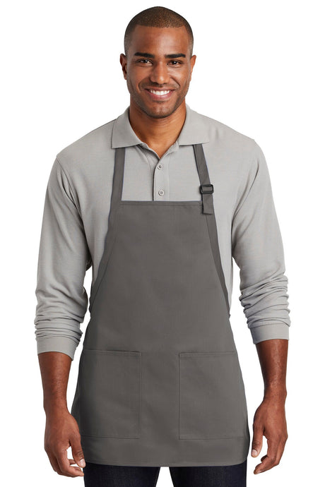 Port Authority® Medium-Length Two-Pocket Bib Apron