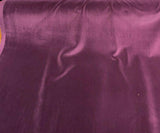 Marvel Velour 100 Percent Cotton Velvet Fabric - Eggplant Purple, Napped, 54" Width (1 Yard)