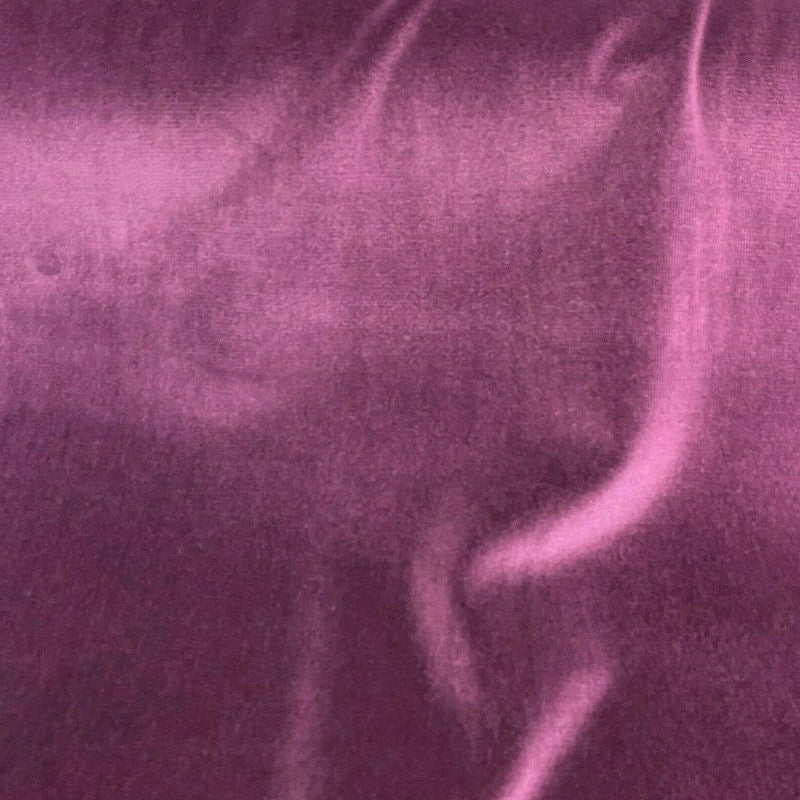 Marvel Velour 100 Percent Cotton Velvet Fabric - Eggplant Purple, Napped, 54" Width (1 Yard)