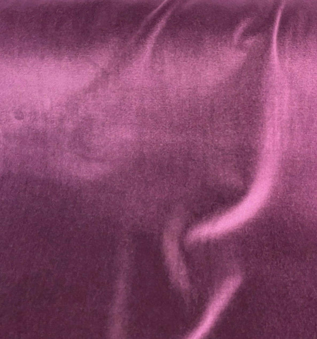 Marvel Velour 100 Percent Cotton Velvet Fabric - Eggplant Purple, Napped, 54" Width (1 Yard)