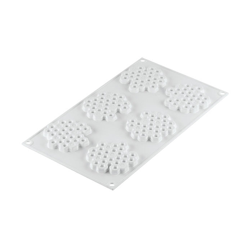 Silikomart "MIEL 18" Silicone Honeycomb Baking & Freezing Mold, 6.1 oz., 6 Cavities