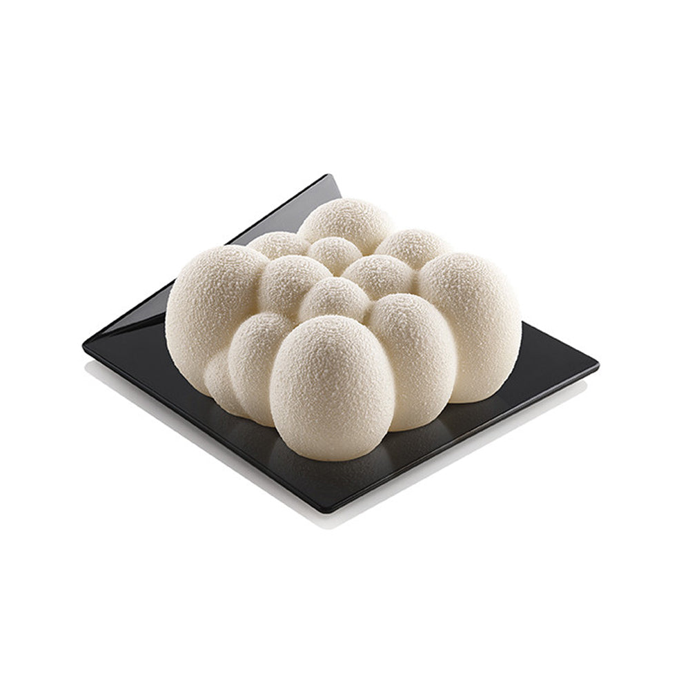 Silikomart Black Square Dessert Plate, 3.3" x 3.3" - Pack of 100
