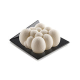 Silikomart Black Square Dessert Plate, 3.3" x 3.3" - Pack of 100