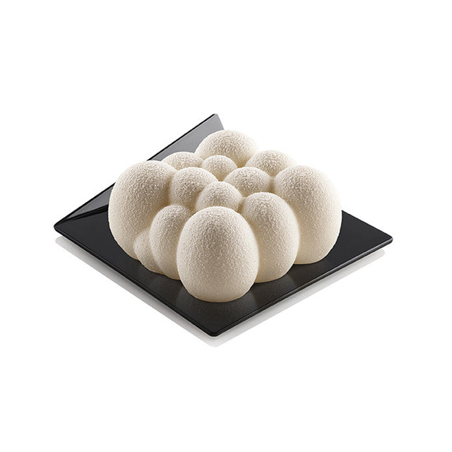 Silikomart Black Square Dessert Plate, 3.3" x 3.3" - Pack of 100