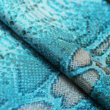 Snake Skin Polyester Spandex Fabric - Assorted Colors, Animal Snake Print, 58/60" Width (1 Yard)
