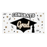 Graduation Party Congrats Grad Plastic Banner 6 Ft x 3 Ft Party Wall Decoration