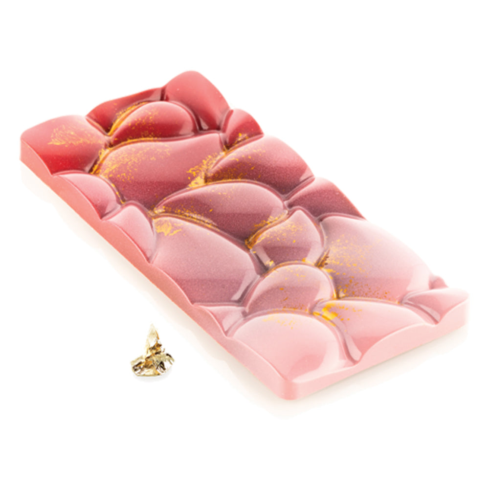 Silikomart Tritan Chocolate Mold, GOCCIA-T Tablet, 3 Cavities