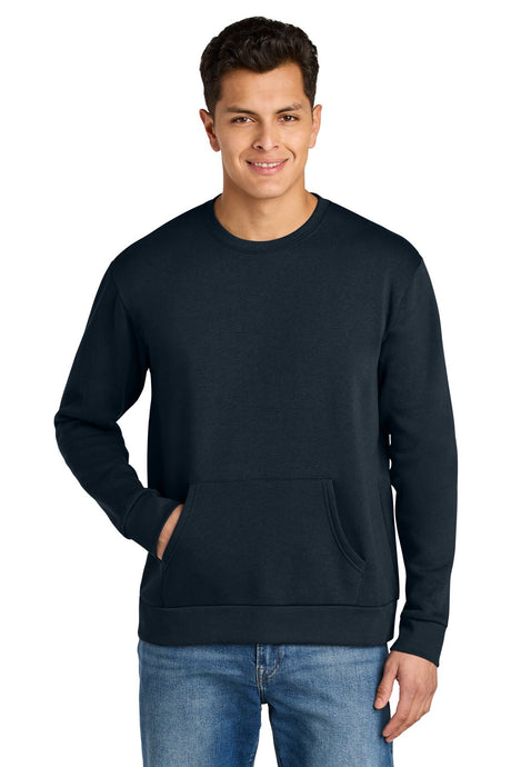 Next Level® Santa Barbara Pocket Crewneck Long Sleeve Sweatshirt