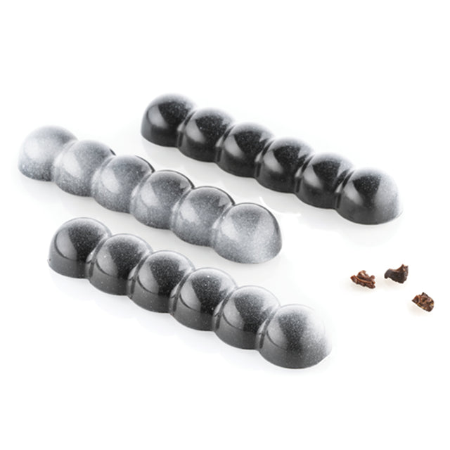 Silikomart Tritan Chocolate Mold, BOLLA-B Bar, 10 Cavities