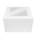 O'Creme White Pie Box with Window, 9" x 9" x 5" - Pack of 5