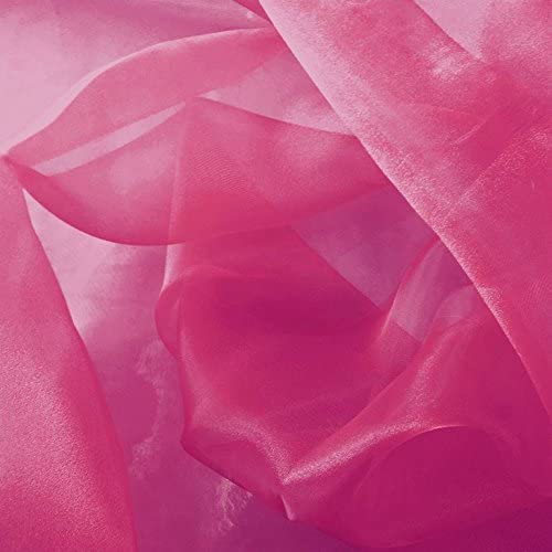 1 Yard Sheer Organza Fabric Crystal Sparkle 60 Inch Width for Dresses & Decor 100% Polyester