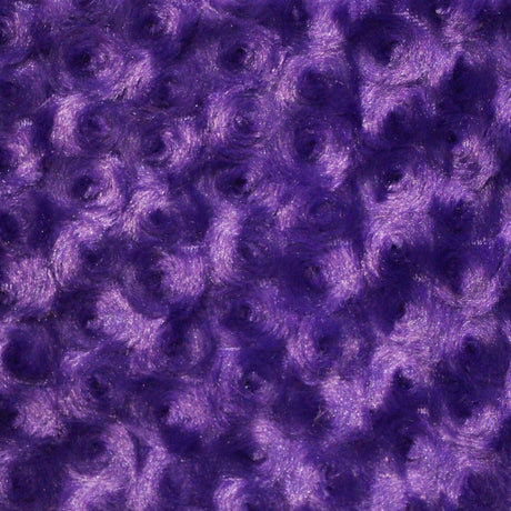 1 Yard Rosebud Minky Fabric 100% Polyester Plush Textured Soft Material for Blankets 60 Inch Width