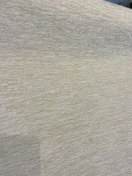 Barcelona Ivory Cream Soft Chenille Upholstery Fabric - Ivory Cream Solid, 56" Width (1 Yard)