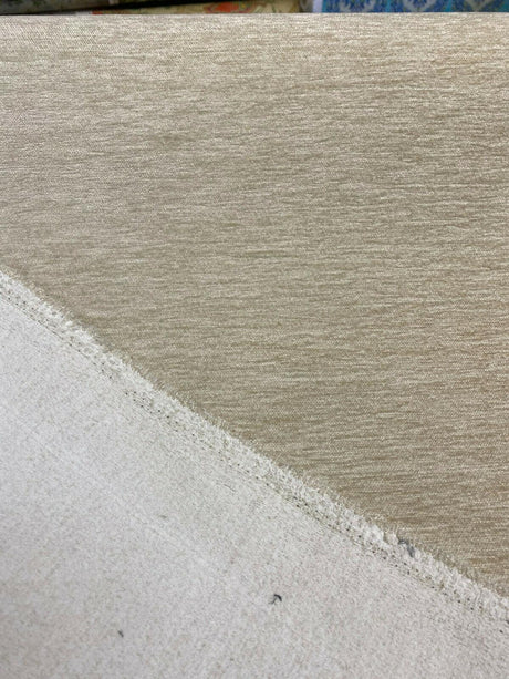 Barcelona Ivory Cream Soft Chenille Upholstery Fabric - Ivory Cream Solid, 56" Width (1 Yard)