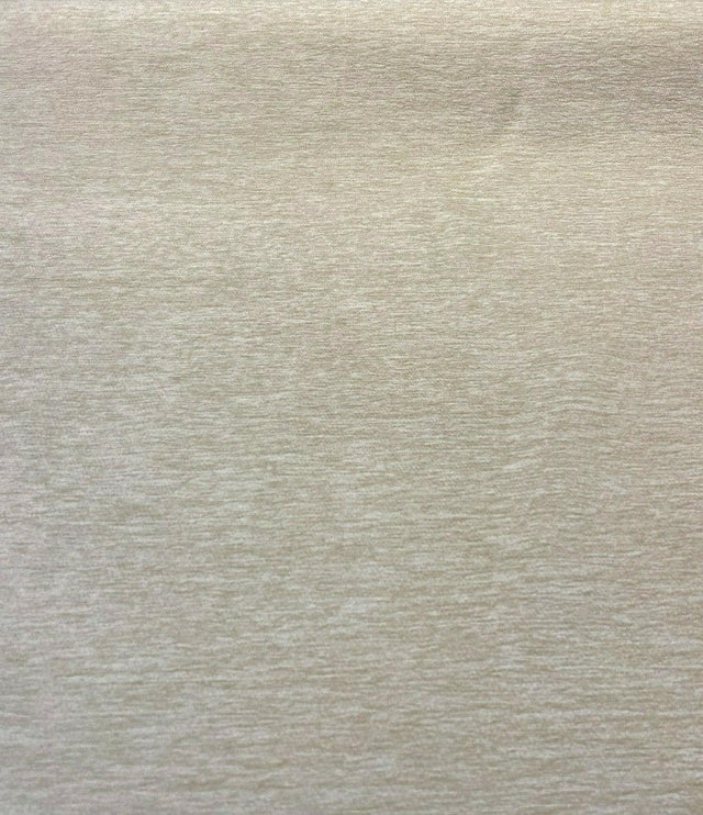 Barcelona Ivory Cream Soft Chenille Upholstery Fabric - Ivory Cream Solid, 56" Width (1 Yard)