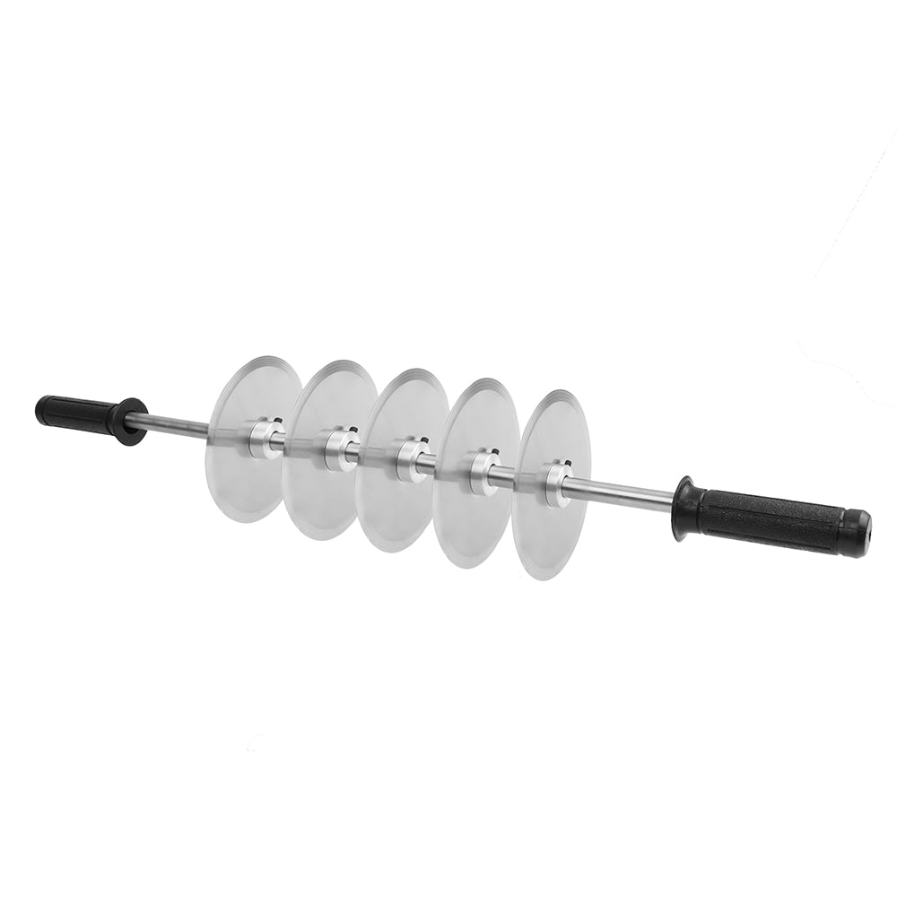 O'Creme Stainless Steel Dough Cutter with Five 5-1/2" Blades, 30" Rod