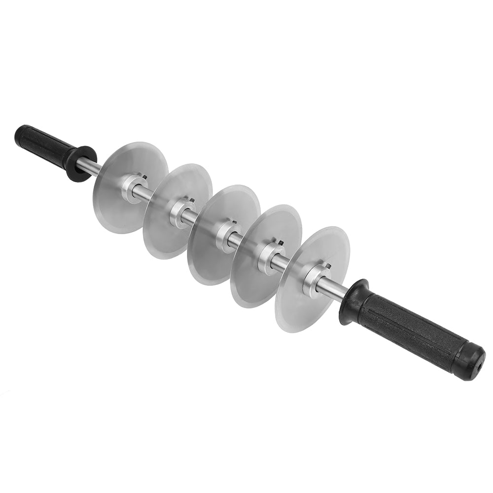 O'Creme Stainless Steel Dough Cutter with Five 4-1/4" Blades, 30" Rod