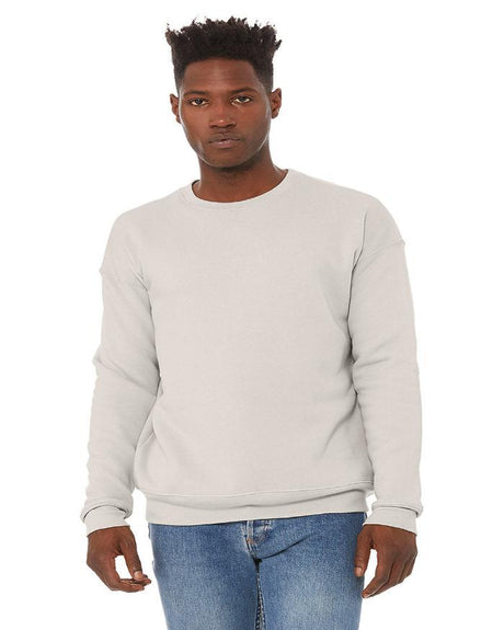 Bella Canvas 3945 Poly-Cotton Fleece Fabric - Heather Dust, Crewneck Sweatshirt, Unisex Pullover, Size Small To 2XL (1 Unit)