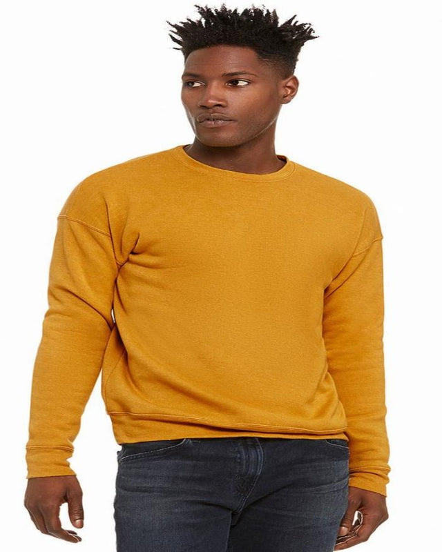 Bella Canvas 3945 Sweatshirt - Heather Mustard, Poly-Cotton Fleece Fabric (1 Unit)