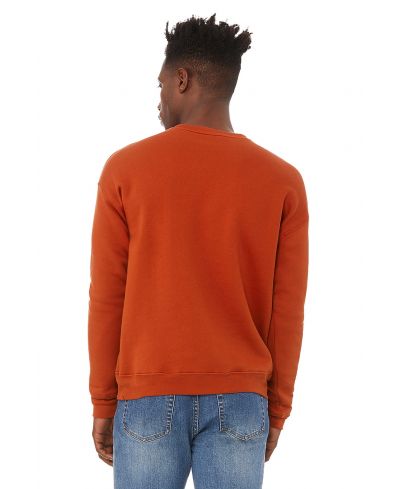Bella Canvas 3945 Cotton Polyester Sweatshirt Fabric - Brick, Unisex Pullover Crewneck, Super-Soft Fleece (1 Unit)