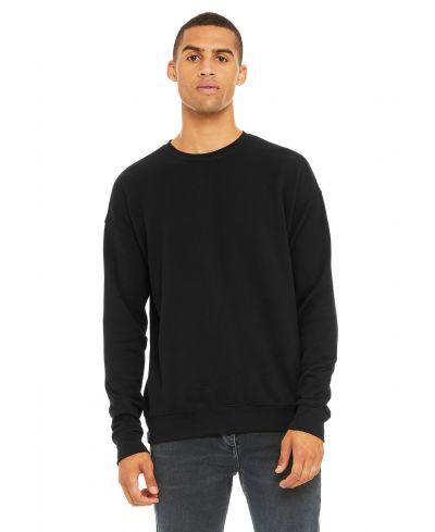 Bella Canvas 3945 Sweatshirt - Black, Unisex Pullover Crewneck, Sponge Fleece (1 Piece)