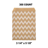 Compact White Paper Merchandise Bags 3 1/4" x 5 1/8"