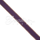 3/8" Satin With Gold Edge Ribbon- 50 Yards (Wine)