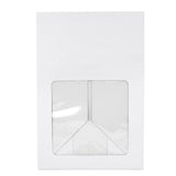 O'Creme White Pie Box with Window, 10" x 10" x 5" - Pack of 5