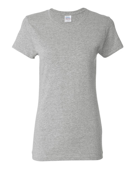 Camiseta de mujer Gildan con cuello redondo – Camiseta clásica de manga corta