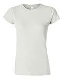 Camiseta Gildan Softstyle para mujer con cuello redondo y manga corta | Camiseta semi ajustada de algodón peinado