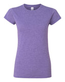 Camiseta Gildan Softstyle para mujer con cuello redondo y manga corta | Camiseta semi ajustada de algodón peinado