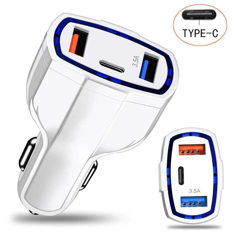 Popular fast Car Charger | Max Output 3.0A (2 USB) Car Charger | MINA® - Pack of 1