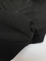 Black Polyamide Elastane Knit Fabric