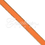 3/8" Satin With Gold Edge Ribbon- 50 Yards (Orange)