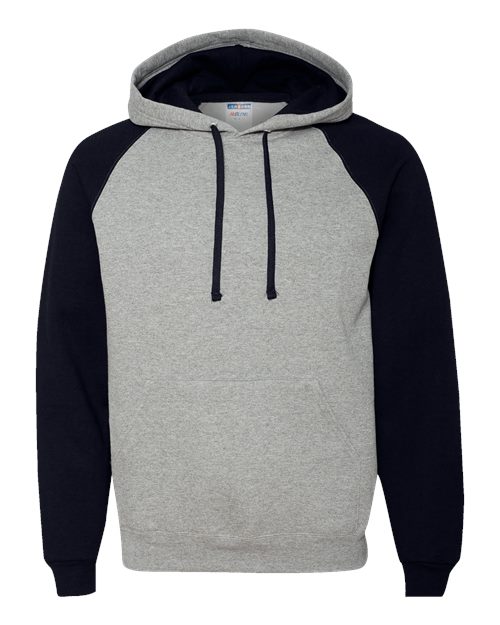 JERZEES Unisex Nublend Colorblocked Raglan Hooded Sweatshirt