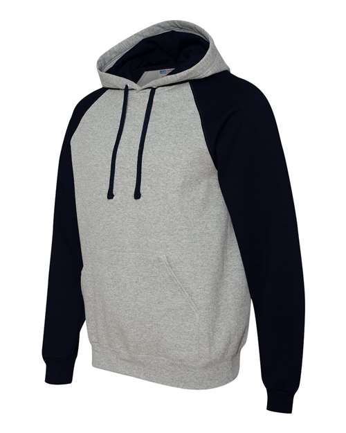 Nublend® Colorblocked Raglan Hooded Sweatshirt