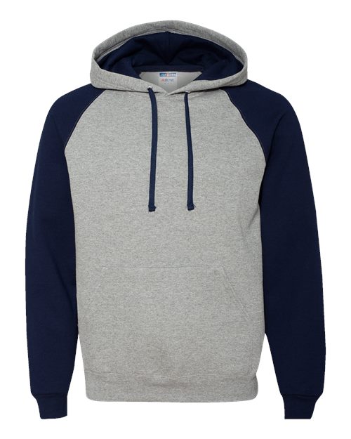 JERZEES Unisex Nublend Colorblocked Raglan Hooded Sweatshirt