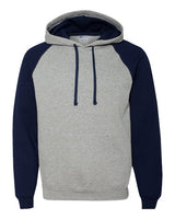 JERZEES Unisex Nublend Colorblocked Raglan Hooded Sweatshirt