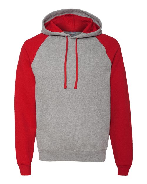 Nublend® Colorblocked Raglan Hooded Sweatshirt