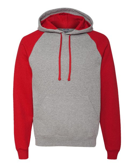 JERZEES Unisex Nublend Colorblocked Raglan Hooded Sweatshirt