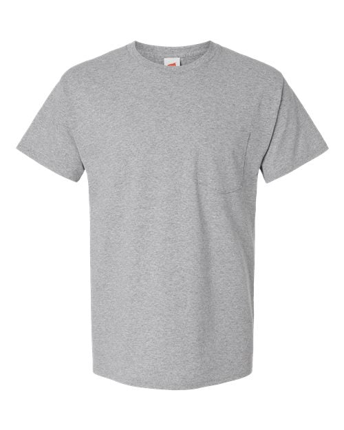 Hanes® Essential T Pocket Crew Neck Short Sleeve T-Shirt