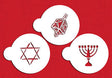 Hanukkah Stencil Set – 3" (3-Pack)