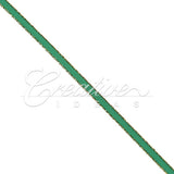 1/8" Satin With Gold Edge Ribbon - 50 Yards (Emerald Green)