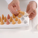 Silikomart CON02M Mini Conoflex Silicone Ice Cream Mold, Pointed-Swirl Shape