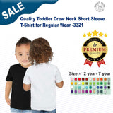 Rabbit Skins Quality Toddler Crewneck Short Sleeve T-Shirt