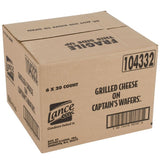 Lance Captain's Wafers Grilled Cheese Sandwich Crackers 20 Count Box - 6/Case