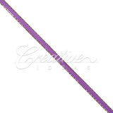 1/8" Satin With Gold Edge Ribbon - 50 Yards (Purple)