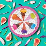 8 Count I Scream For Ice Cream Party Paper Plates 9 Inch for Birthday Celebrations